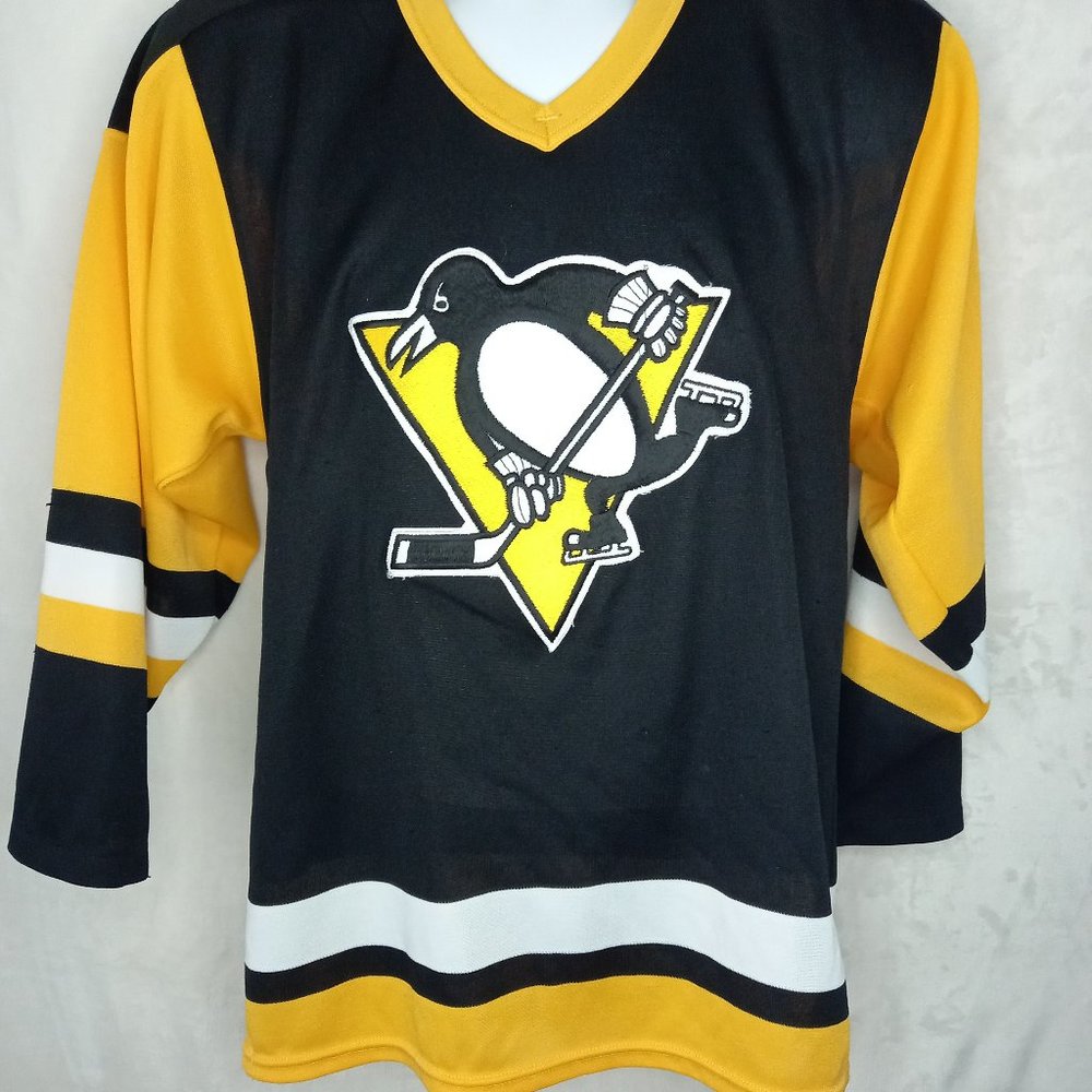 Vintage 80s CCM Maska Penguins #66 Jersey (S)